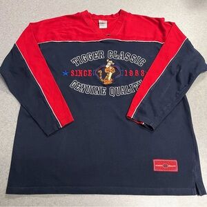 VTG Disney Store Tigger Embroidered “Classic Since 1968” Rugby Shirt —XL